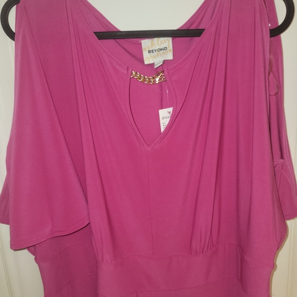 NWT Ashley Graham Beyond Pink Stylish Dress Size 1X - Picture 3 of 11